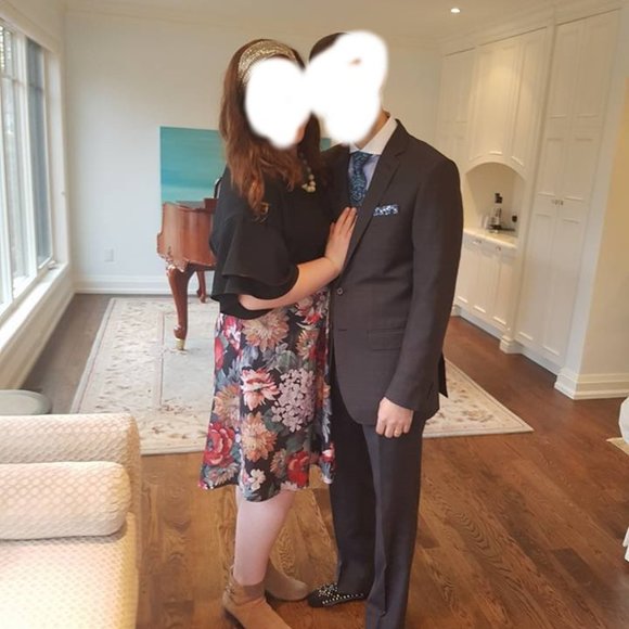 Custom Made Floral A Line skirt - Picture 3 of 3